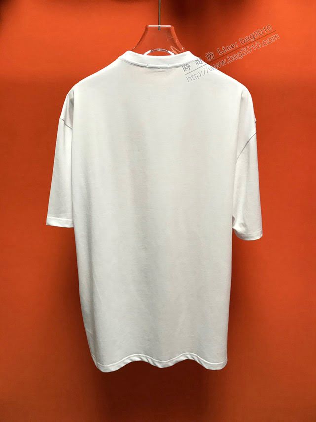 Balenciaga男T恤 2020新款 頂級版本 OS寬鬆版型 巴黎世家男短袖衣 男女同款  tzy2434